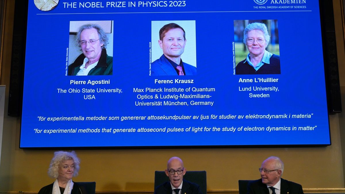 Nobelova cena za fyziku ocenila nové nástroje pro zkoumání světa elektronů